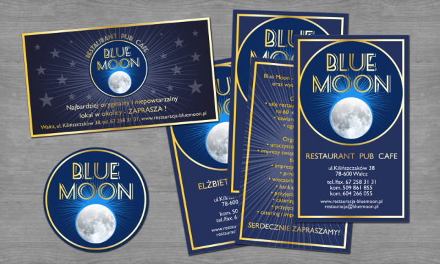 Blue Moon stationery
